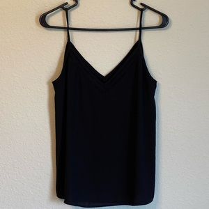 V Front and V Back Black Camisole